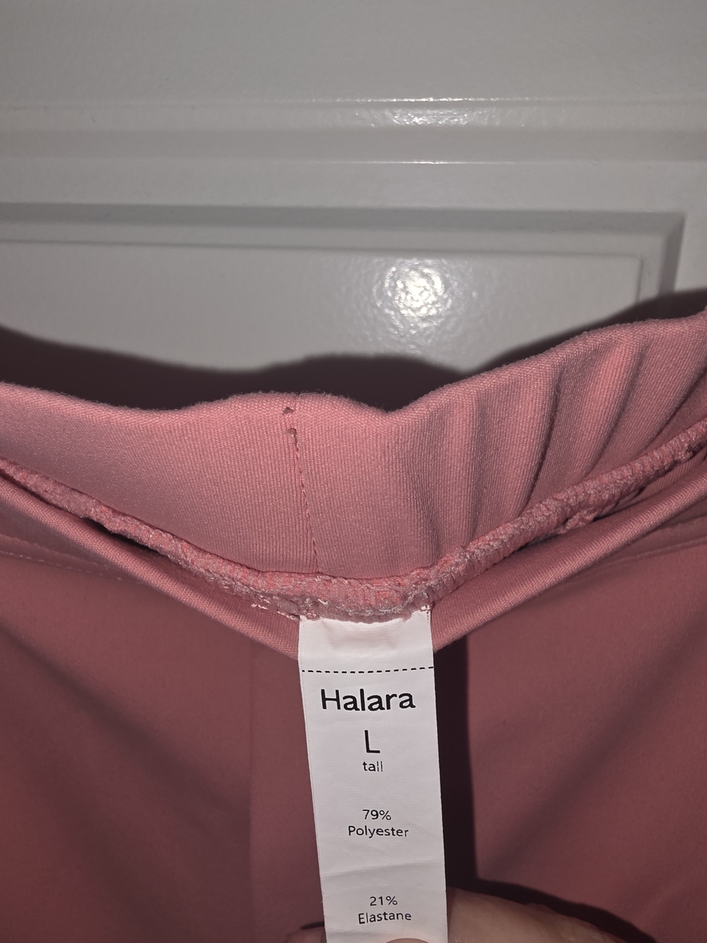 HALARA Wide-Leg High-Rise Pants in Dusty Rose - Picture 3 of 7